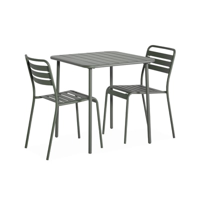 Table de jardin métal + 2 assises AMELIA SWEEEK