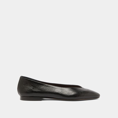 Dassus leren ballerina's, amandelvormige top JONAK