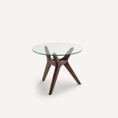 Table basse noyer ø50 cm, Maricielo AM.PM