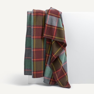 Plaid à carreaux en laine, Kaspi AM.PM