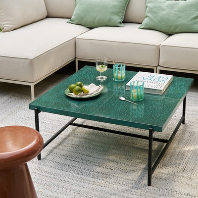Table basse de jardin, en résine et métal acier, AELIO AM.PM
