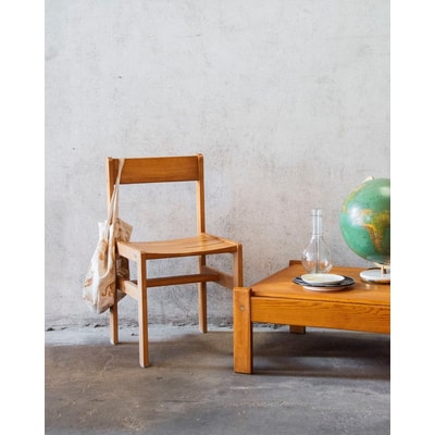 Chaise en hêtre Sornay Alma N°690 - Bon état DEBONGOUT