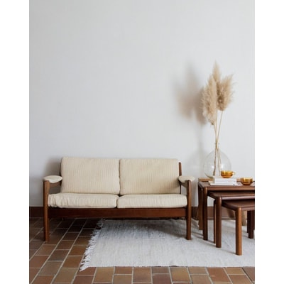 Banquette en teck massif Clara N°67 - Bon état DEBONGOUT