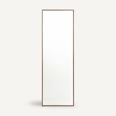 Miroir sur pied portant noyer massif H178, Zindlo AM.PM