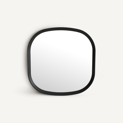 Miroir carré en chêne massif, H60 cm, Orion AM.PM