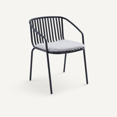 Cadeirão de mesa de jardim em aço, CIARA AM.PM