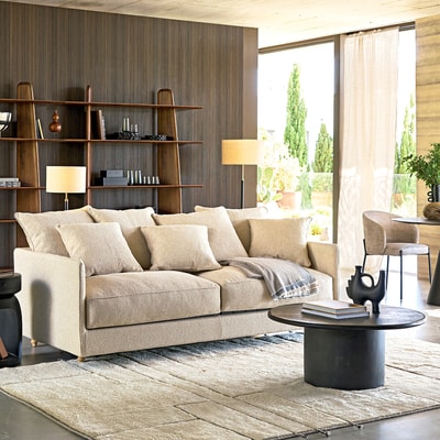Omvormbare 3-zit bank bouclette, Lazare AM.PM
