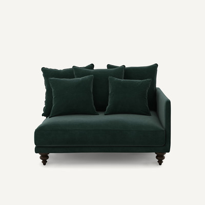 Demi canapé velours, Lazare AM.PM