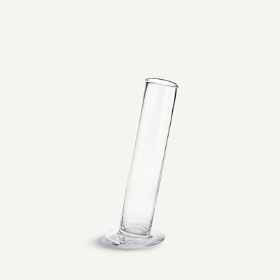 Vase cylindrique incliné en verre H31 cm, Stille AM.PM