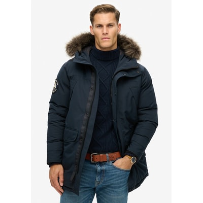 Parka met kap met imitatiebont SUPERDRY