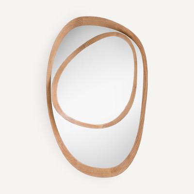 Miroir asymétrique, cadre en chêne H100 cm, Belize AM.PM