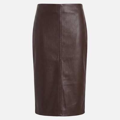 Halflange kokerrok van imitatieleer LA REDOUTE COLLECTIONS