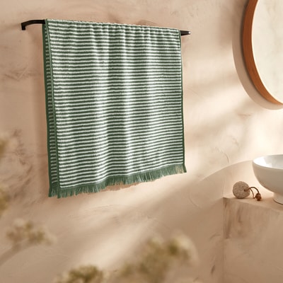 Gestreepte handdoek in badstof Malo 500 g/m2 LA REDOUTE INTERIEURS