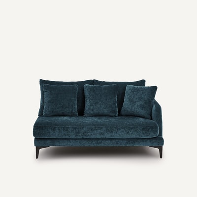 Halve zetel, 2-zit van gemengd fluweel, MODERNISTE EMMANUEL GALLINA X AM.PM