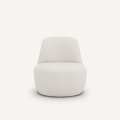 Fauteuil pivotant polyester bouclette, Rosebury AM.PM