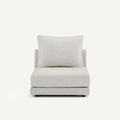 Poltrona modulare in cotone riciclato, TIBERIO AM.PM