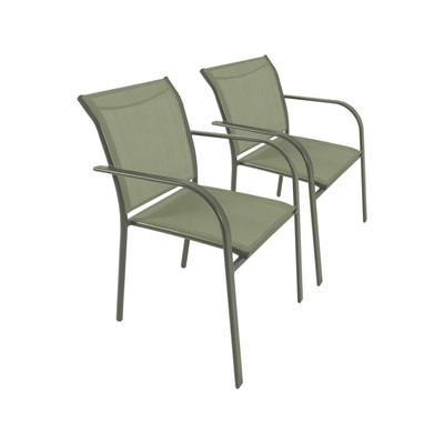 Fauteuil de jardin aluminium (lot de 2) AMARA SWEEEK