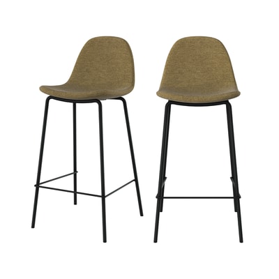 Lot de 2 chaises pour îlot central en tissu 65,5 cm - HENRIK MAISON PAVANE