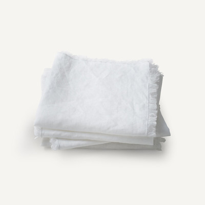 Set van 4 servetten in gewassen linnen, Yastigi AM.PM
