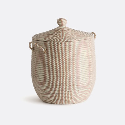 Mand met deksel H58 cm, Natala LA REDOUTE INTERIEURS