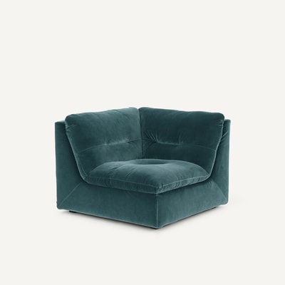 Angle 90° modulable en velours, GIULIANO AM.PM