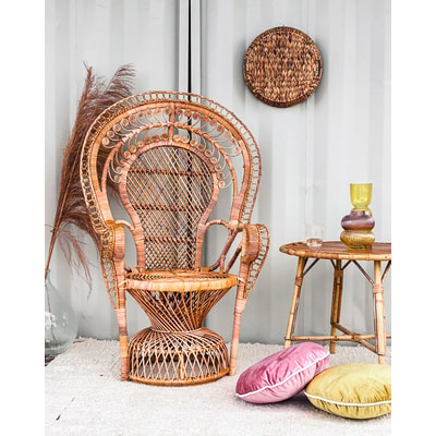 Fauteuil en rotin Emmanuel N°9 - Bon état DEBONGOUT