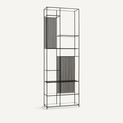 Bücherregal Rectiligne, Metall und Glas AM.PM