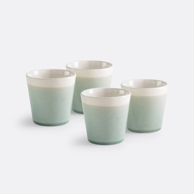 Set med 4 Gogain kaffekoppar med krackelerad glasyr LA REDOUTE INTERIEURS