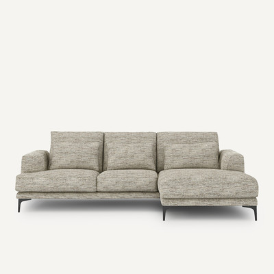 Ecksofa Marsile mit Ecke rechts, Chevron meliert AM.PM