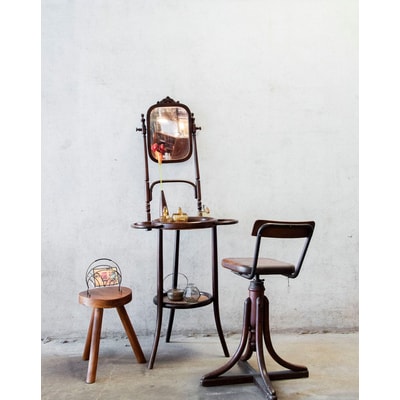 Coiffeuse Fishel en bois Louise N°147 - Bon état DEBONGOUT