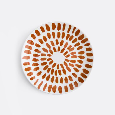 Lot de 4 assiettes à dessert en grès, RIVERI LA REDOUTE INTERIEURS
