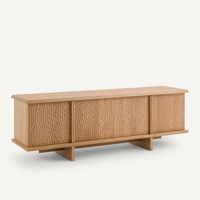 Sideboard Gouge mit 4 Türen, Eiche, röstkaffeefarben AM.PM