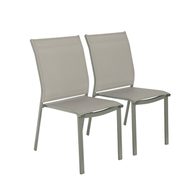 Chaise de jardin empilable aluminium (lot de 2) BUFFALO SWEEEK