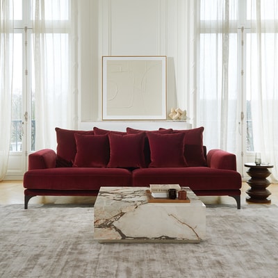 3- oder 4-Sitzer-Sofa, Samt, ARMENTO AM.PM