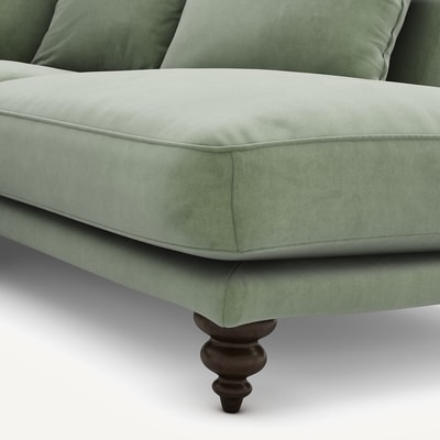 Ecksofa, aus Samt, LAZARE AM.PM