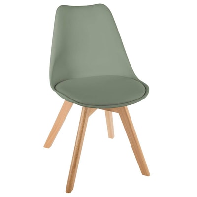 Chaise scandinave à pieds en bois BAYA ATMOSPHERA