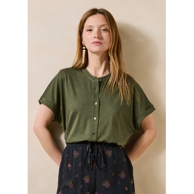 T-shirt bi-matière manches courtes LA FEE MARABOUTEE