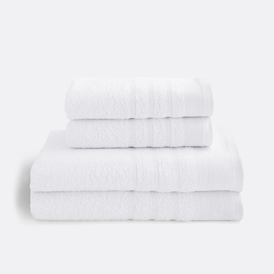 Set van 4 badstof handdoeken 600 g, ZAVARA LA REDOUTE INTERIEURS