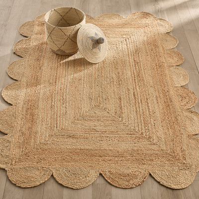 Rechteckiger Teppich Hempy, Jute, handgeflochten AM.PM