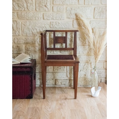 Fauteuil d'angle en bois Claude N°828 - Bon état DEBONGOUT