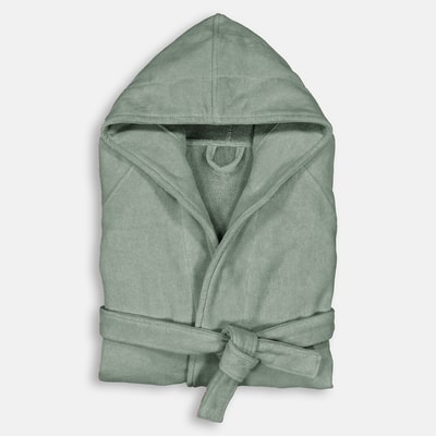 Badjas met kap in fluwelen badstof 450 g/m2, Trizie LA REDOUTE INTERIEURS