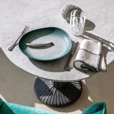 Conjunto de 4 pratos de jantar em grés, Ritual OTTO STUDIO FOR AM.PM