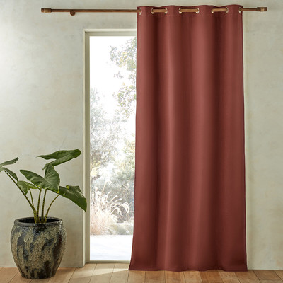Cortinado em linho lavado opaco, ilhós, Private AM.PM