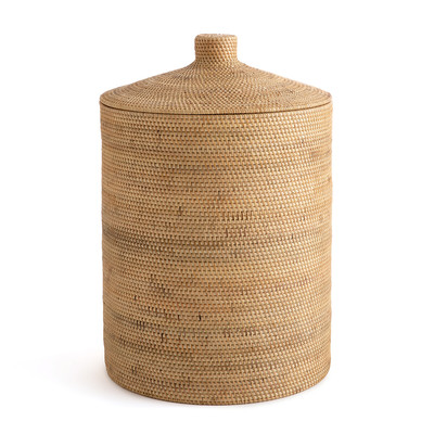 Mirella Rattan and Woven Bamboo Basket AM.PM