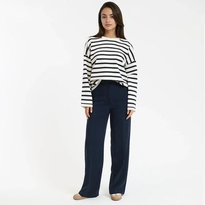 Wijde broek in polyviscose LA REDOUTE COLLECTIONS