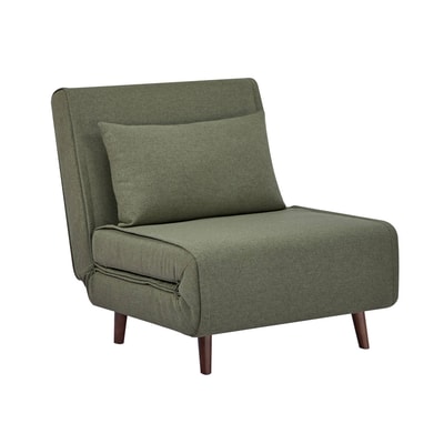 Chauffeuse convertible tissu piétement bois 1 place GUEST SWEEEK
