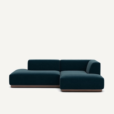 Ecksofa Jacopo mit Ecke rechts, Samt AM.PM