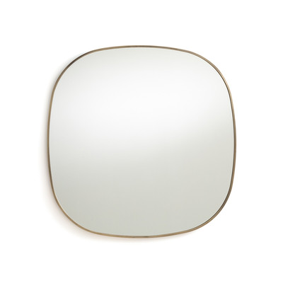 Miroir métal acier laiton vieilli H80 cm, Caligone AM.PM