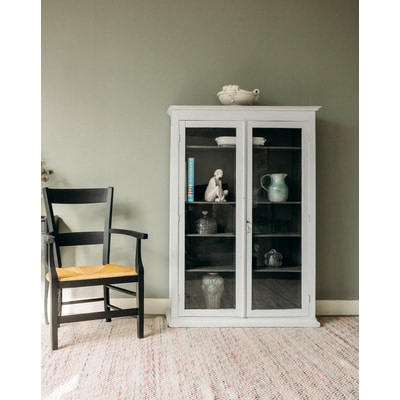 Étagère en bois blanche et noir Gaëlle N°781 - Bon état DEBONGOUT