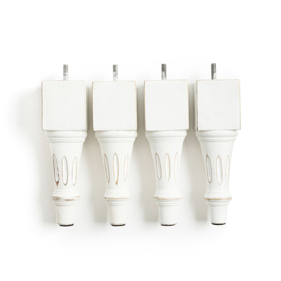 Set van 4 gesculpteerde poten voor bedbodem AM.PM